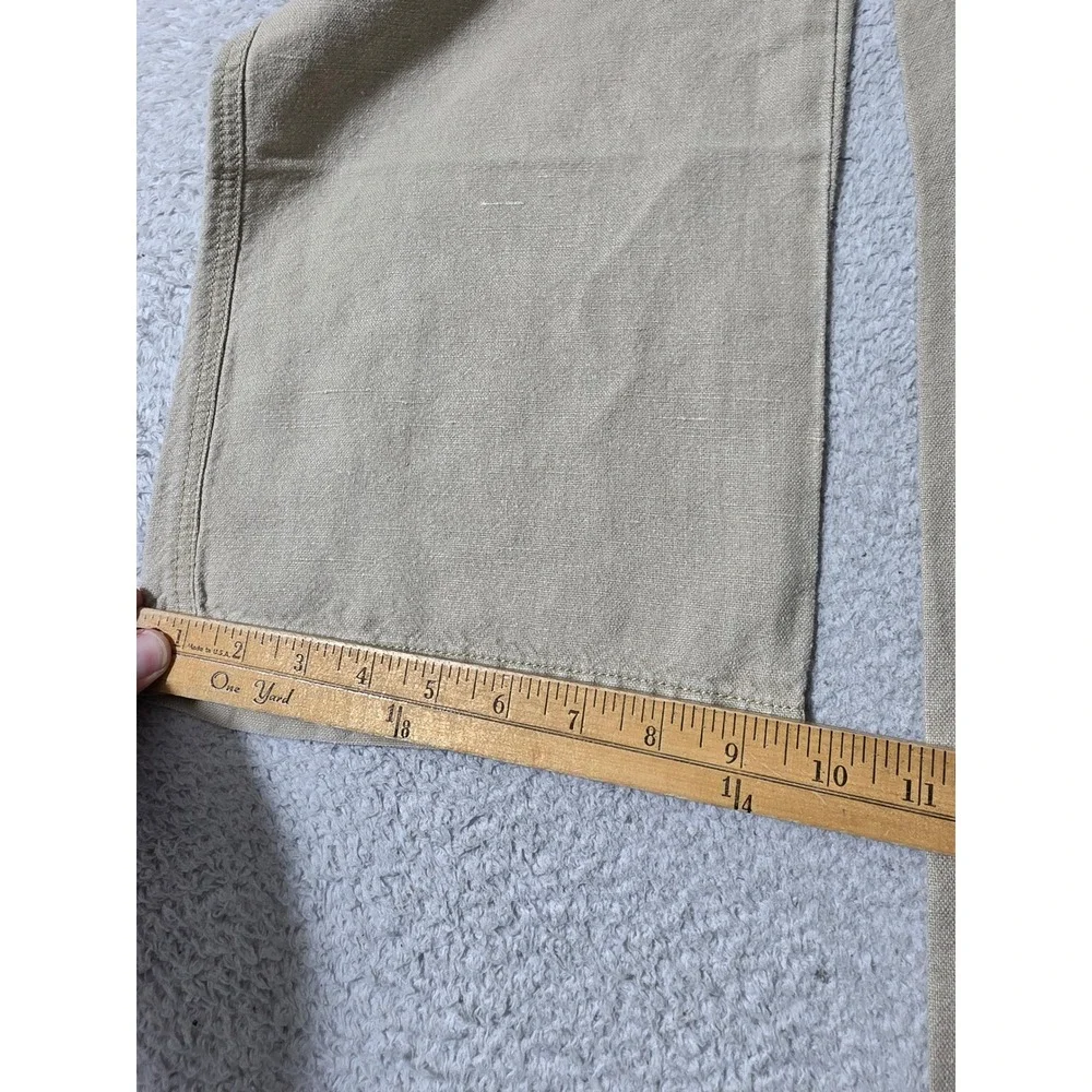 NEW Banana Republic Pants Mens 34/30 Tan Linen Blend Drawstring Heritage 34x30